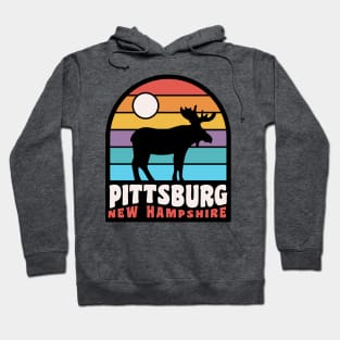 Pittsburg New Hampshire Moose Badge Hoodie